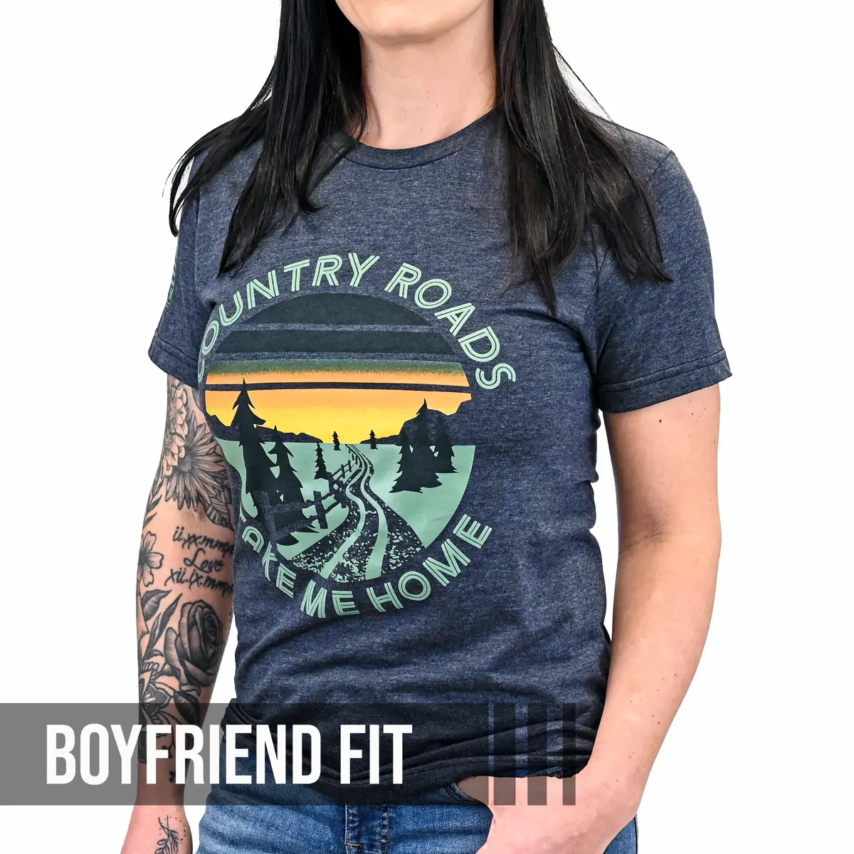 Women's Country Roads Boyfriend Fit T-Shirt 1
