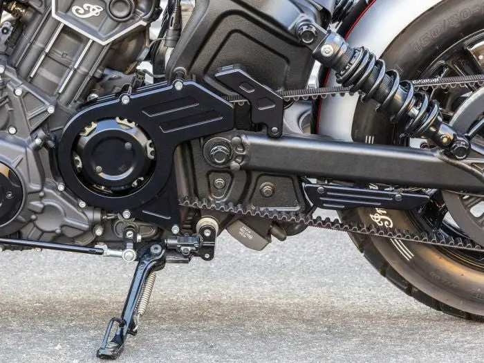 Wunderkind Pulley And Belt Guard Covers - Indian Scout Bobber 2