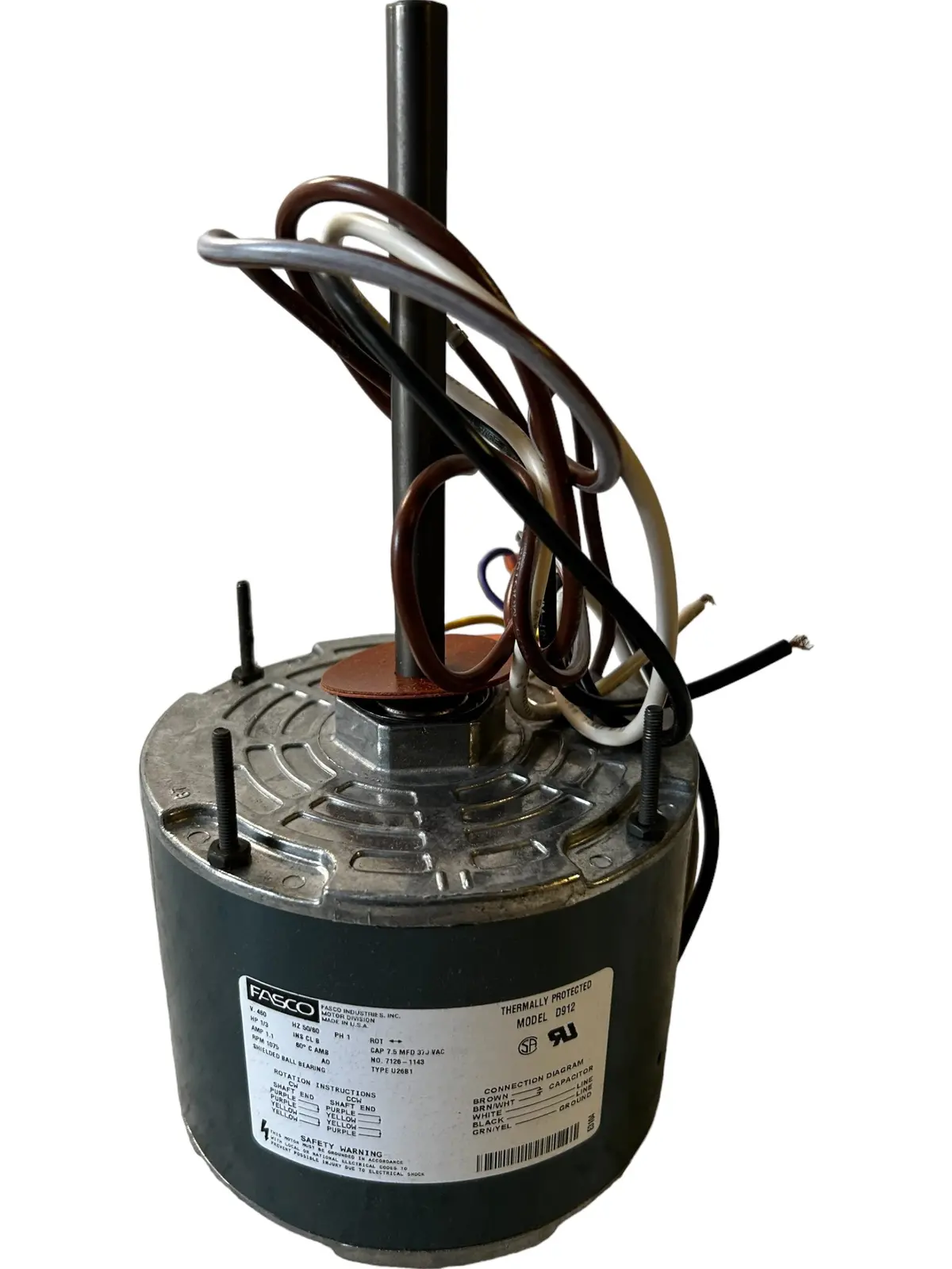 Fasco, D912, 1/3Hp, Motor - New In Box 1