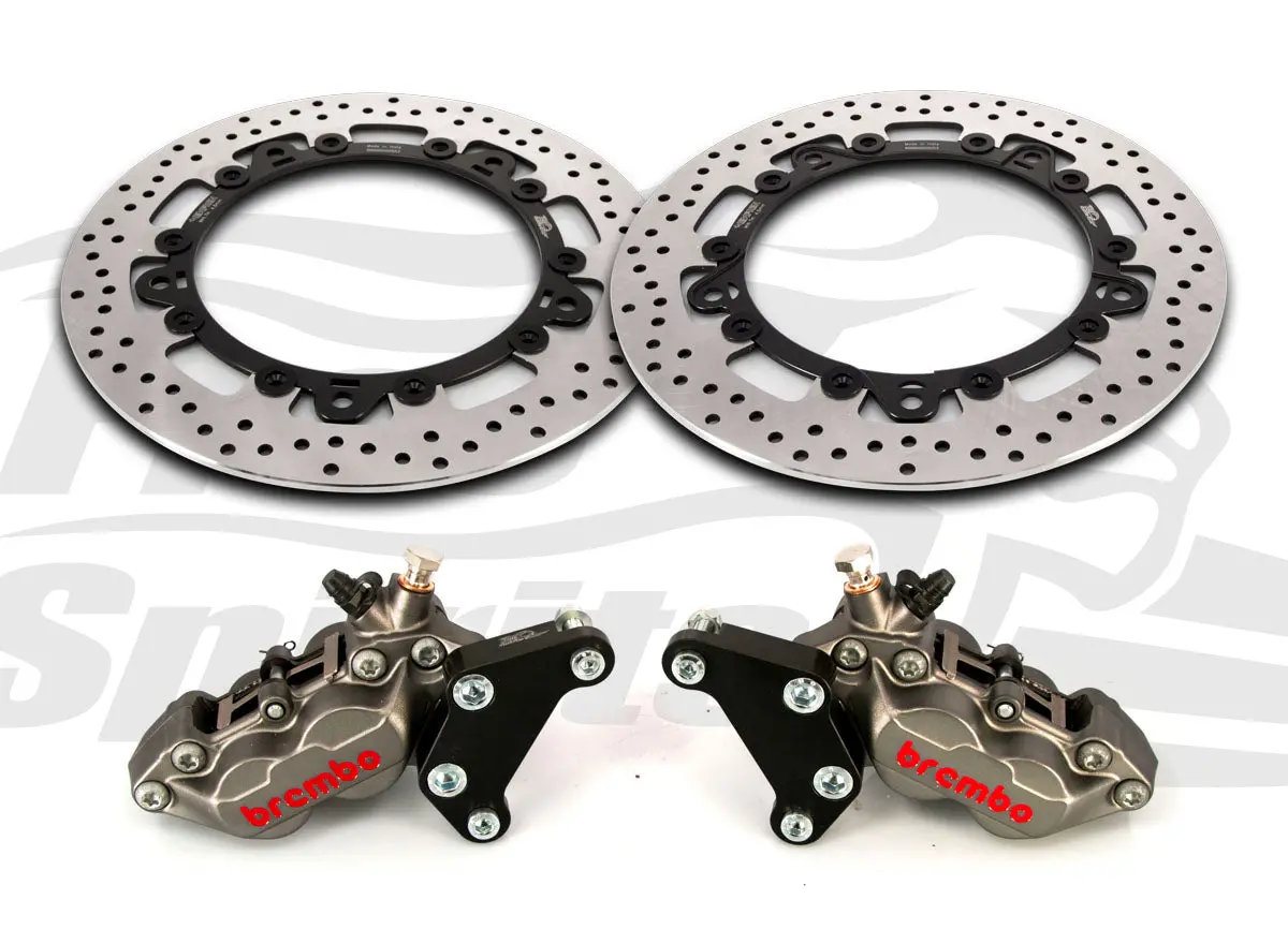 Free Spirits Brembo Front Caliper Upgrade Kit With Rotors - Triumph Trident 1