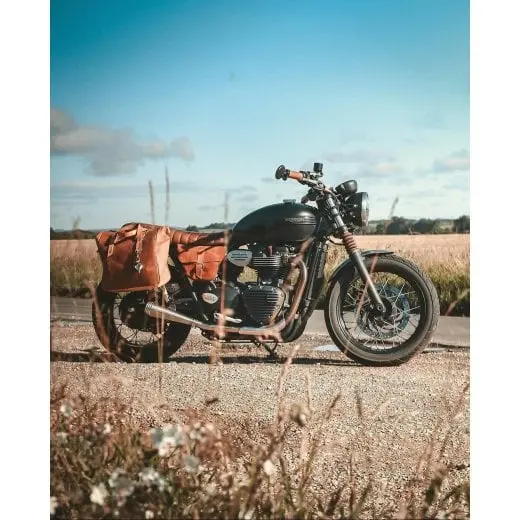 Motone Saturn V Slip Ons - Brushed - Triumph Street Twin / Street Cup 2