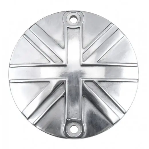 Motone Customs Union Jack Clutch Cover - Polished 1