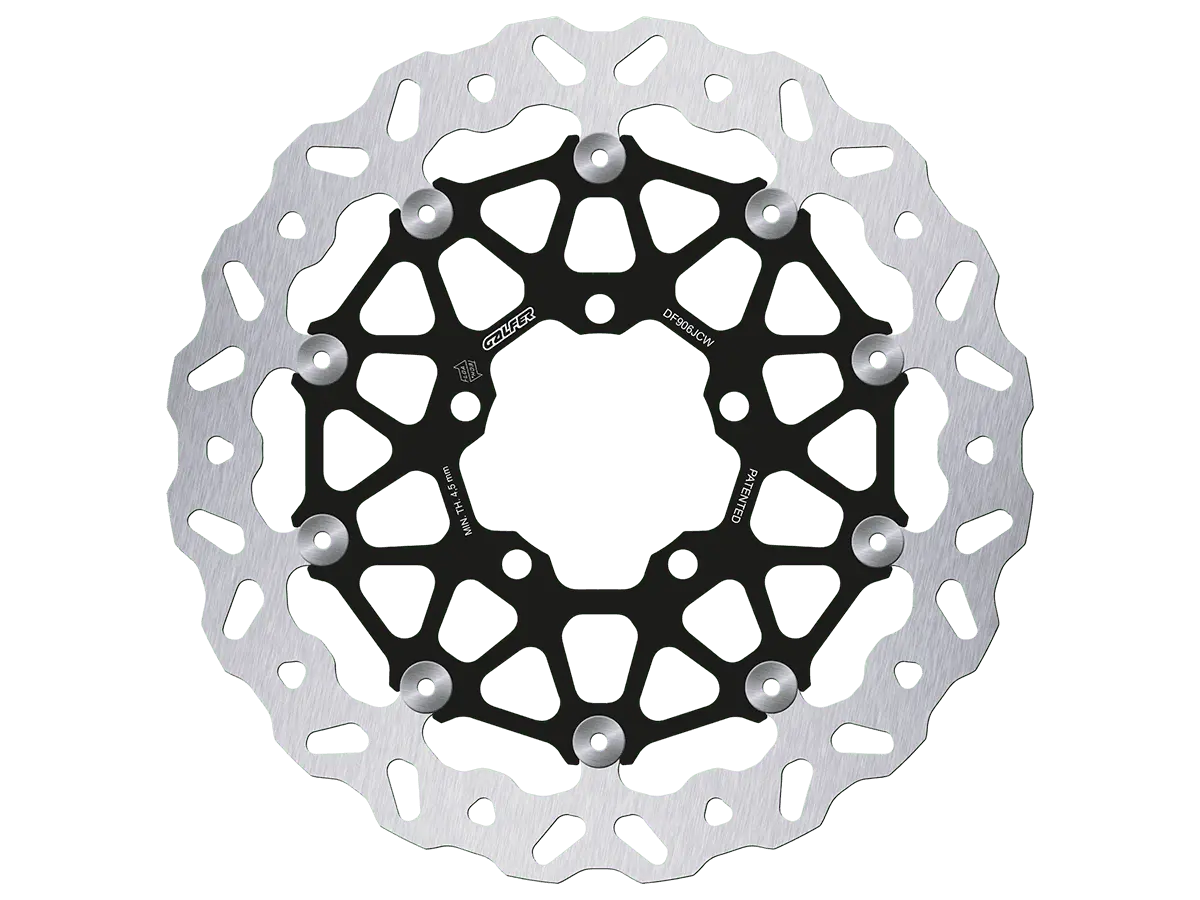 Galfer Floatech Wavy Rotor - Front - 2016+ Thruxton R, Bonneville T120, Bobber, Bobber Black - Df906jcw 1