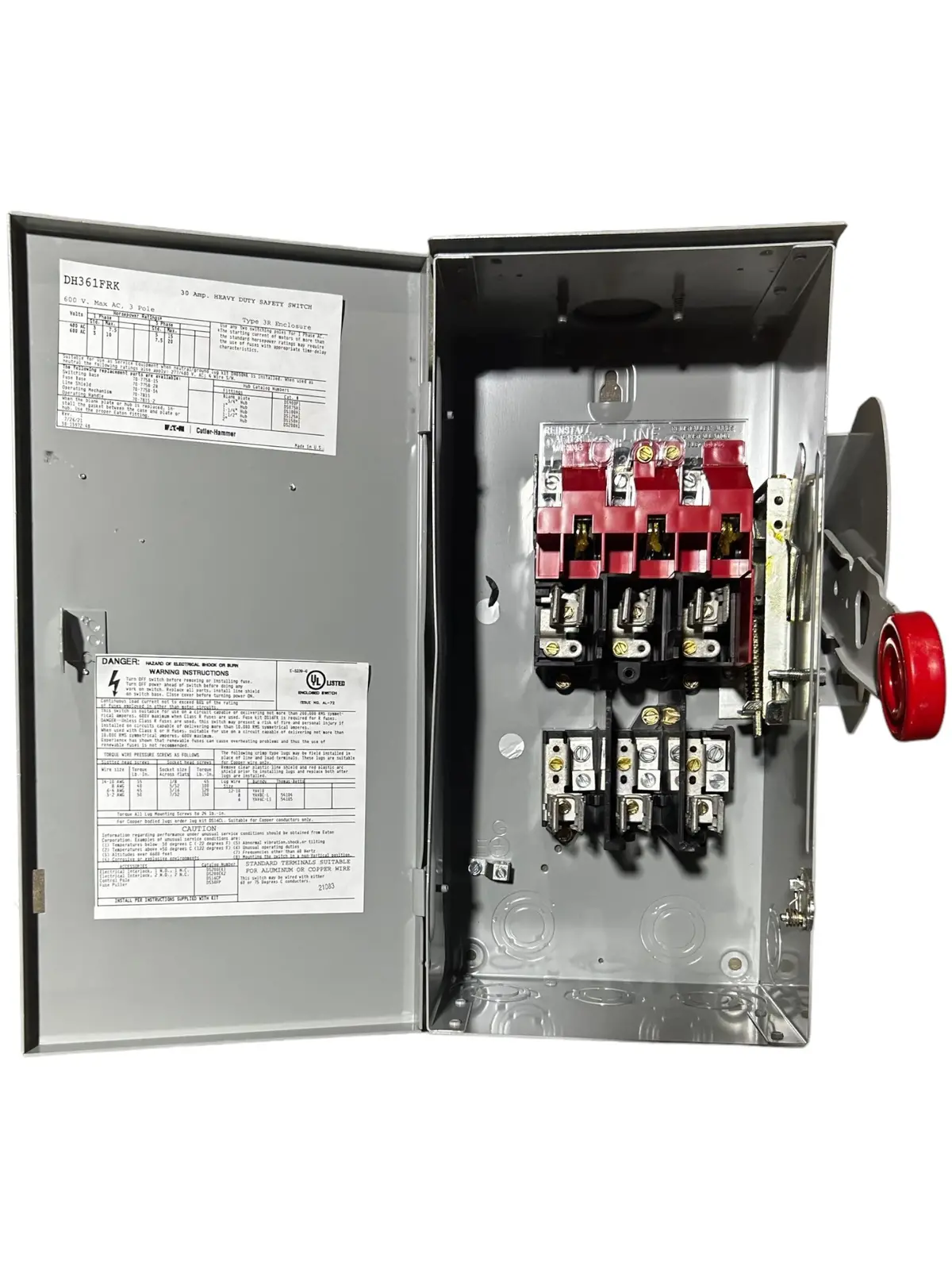 Eaton - Cutler Hammer Dh361frk - Cosmetic Damages/ Scratched/ Bent Handles 2