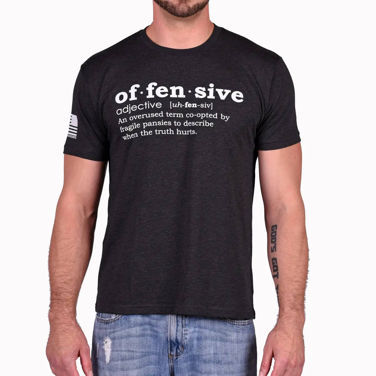 Men's Offensive Defined T-Shirt (Heather Black) 1