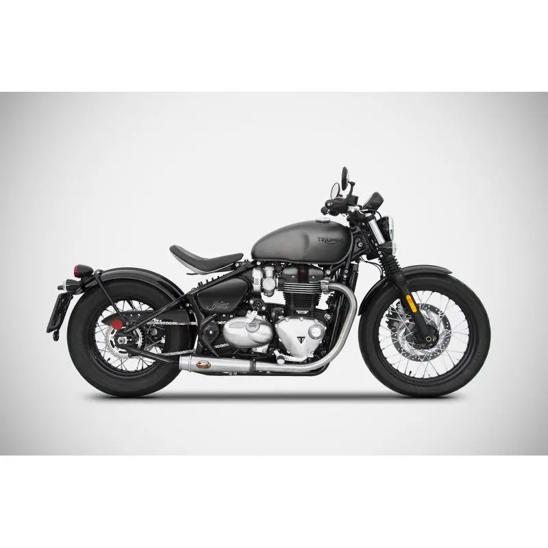Zard Low Stainless Steel Slip Ons - Triumph Bobber / Bobber Black / Speedmaster 1
