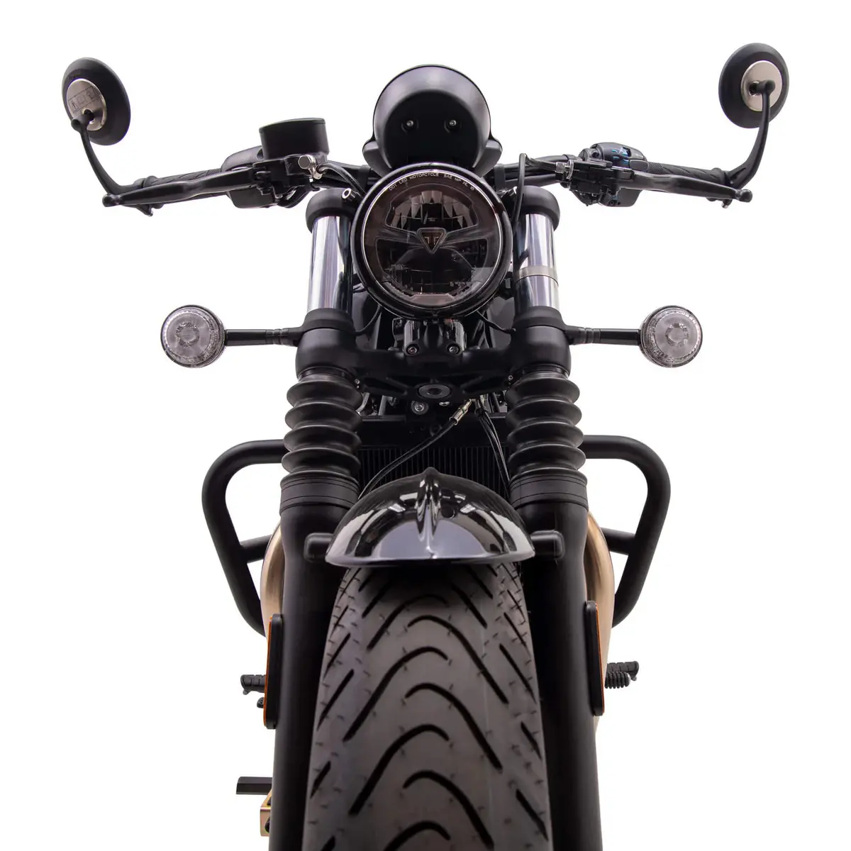 British Customs 3 Point Engine Guards / Crash Protection - 2016+ Triumph Twins 2