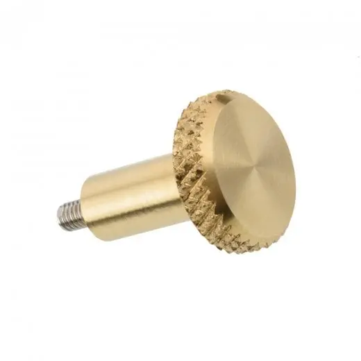 Motone Choke Knob - Triumph Bonneville / Thruxton / Scrambler - Brass 1