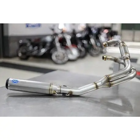 S&S Qualifier 2-1 Exhaust System For 2019+ Royal Enfield 650 Models - Race System 2