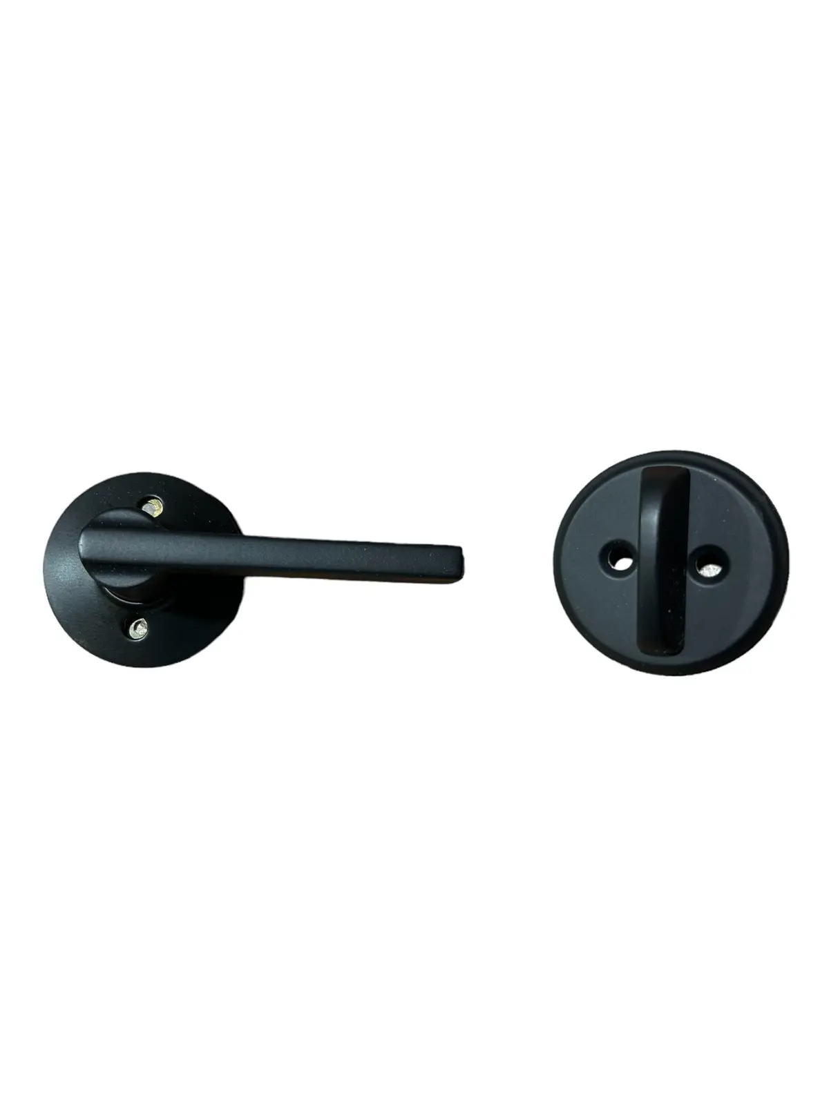 Schlage F59 Lat 622 Latitude Interior Lever With Deadbolt, Matte Black (Interior Half Only) - New In Box 1