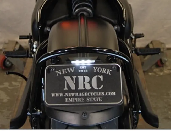 New Rage Cycles License Plate Bracket - Triumph Bobber 2