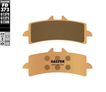 Galfer Sintered Hh Brake Pads - Front - 2016+ Triumph Thruxton R / Rs, Speed Twin 1200, Scrambler 1200 - Fd373g1370 2