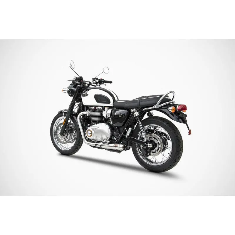 Zard 2:2 Low Full Exhaust System - Triumph Bonneville T100 And T120 2