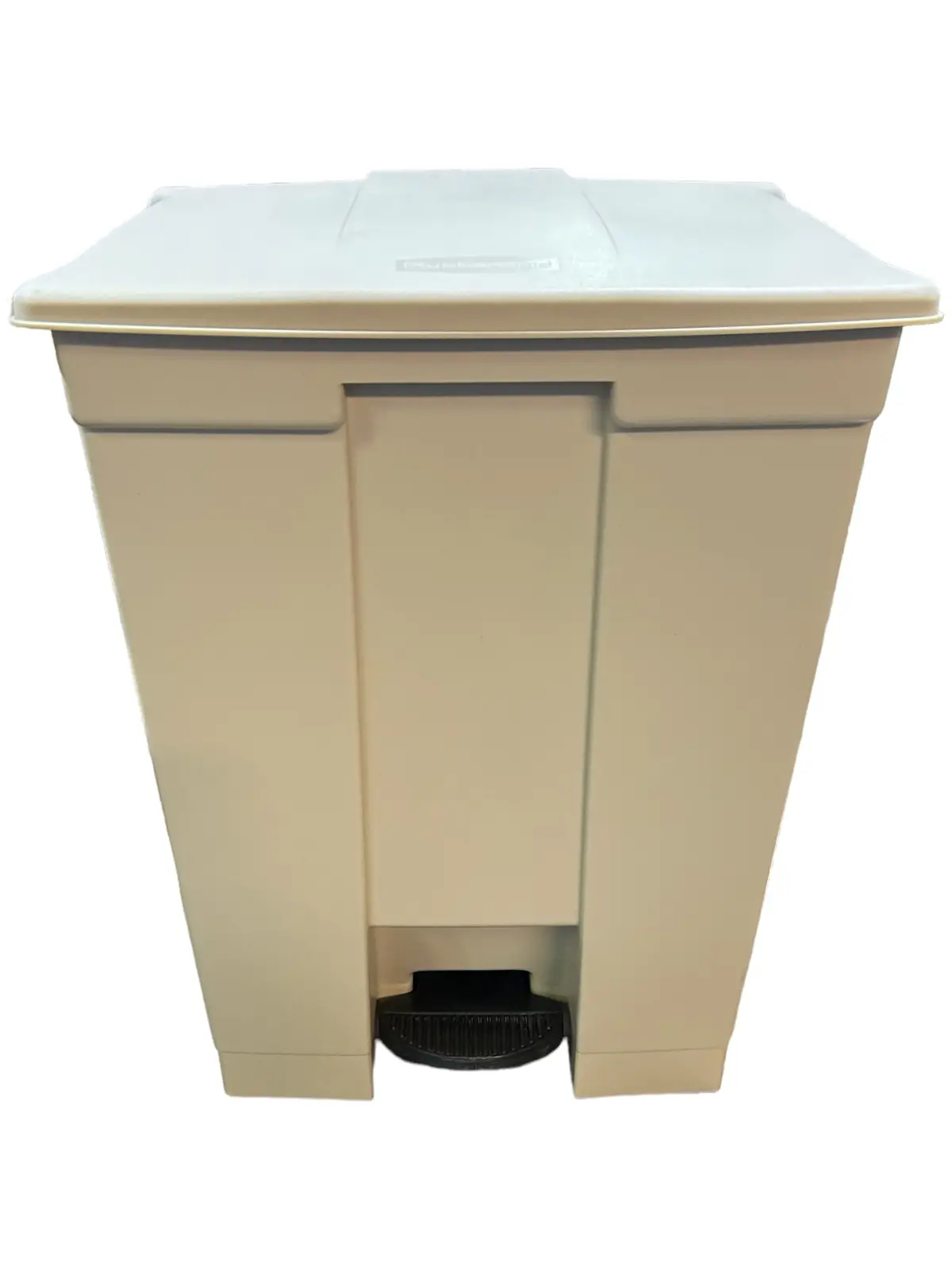 Rubbermaid Commercial Products, Step Can, Plastic, Beige, 18 Gal Capacity, 19 3/4 In Wd/Dia 1