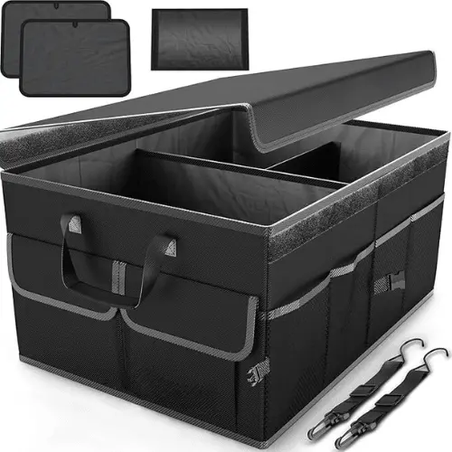 Foldable Multi-Compartment Car Boot Organiser 1