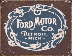 Sign - Ford Historic Logo 1