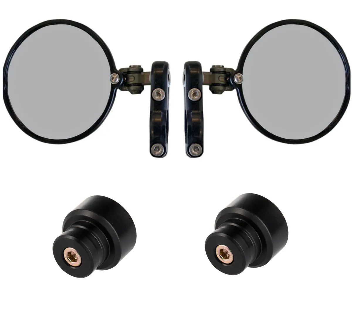 Crg Hindsight Ls Bar End Mirror Kit - Triumph T100, T120, Bobber, Speedmaster 1