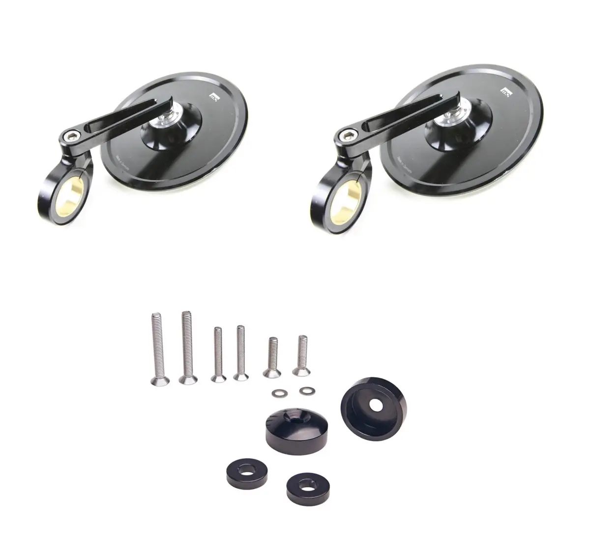 Motogadget Mo.View Spy 50 Bar End Mirror Kit - Triumph Modern Classics 1” Bars - Bobber, Speedmaster, T100, T120 1
