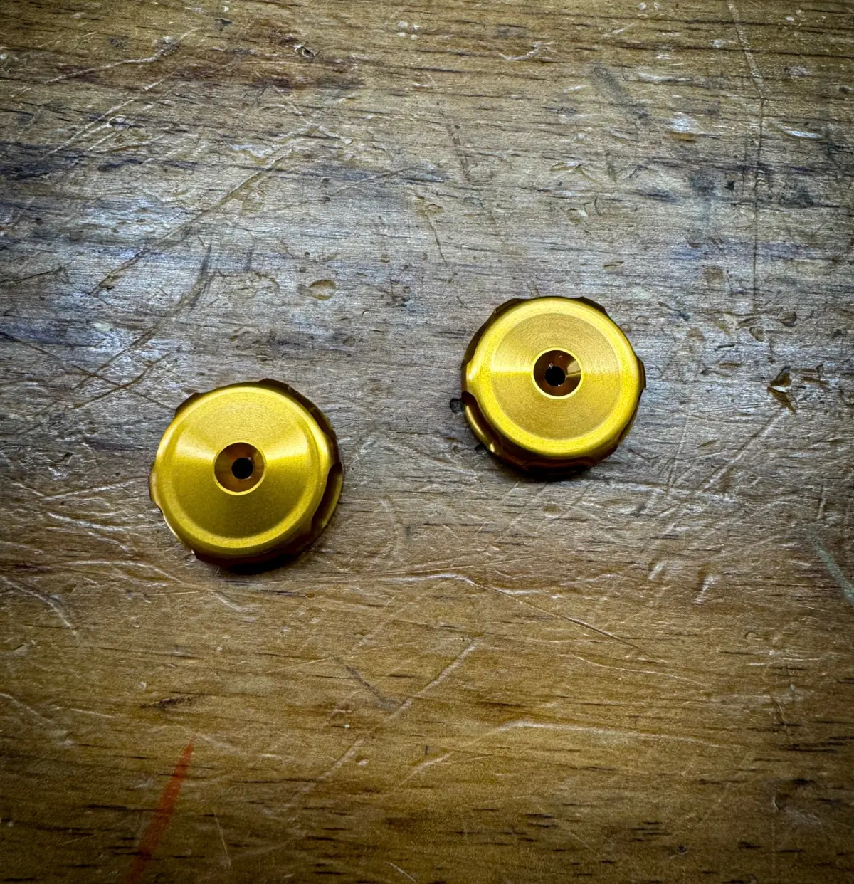Ohlins Billet Compression Adjusters - Gold 1