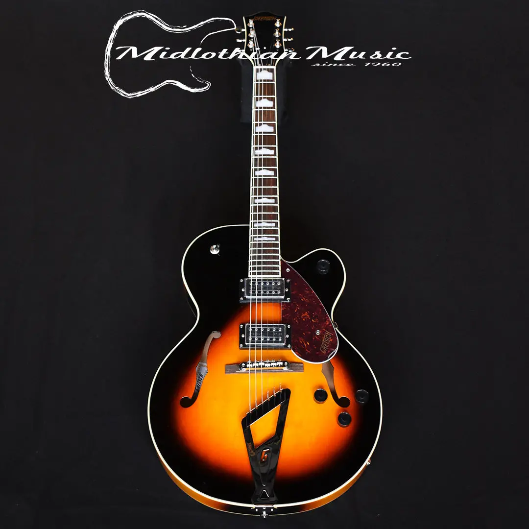 Gretsch G2420 Streamliner Hollow Body W/Chromatic Ii Tailpiece - Aged Brooklyn Burst Finish 1