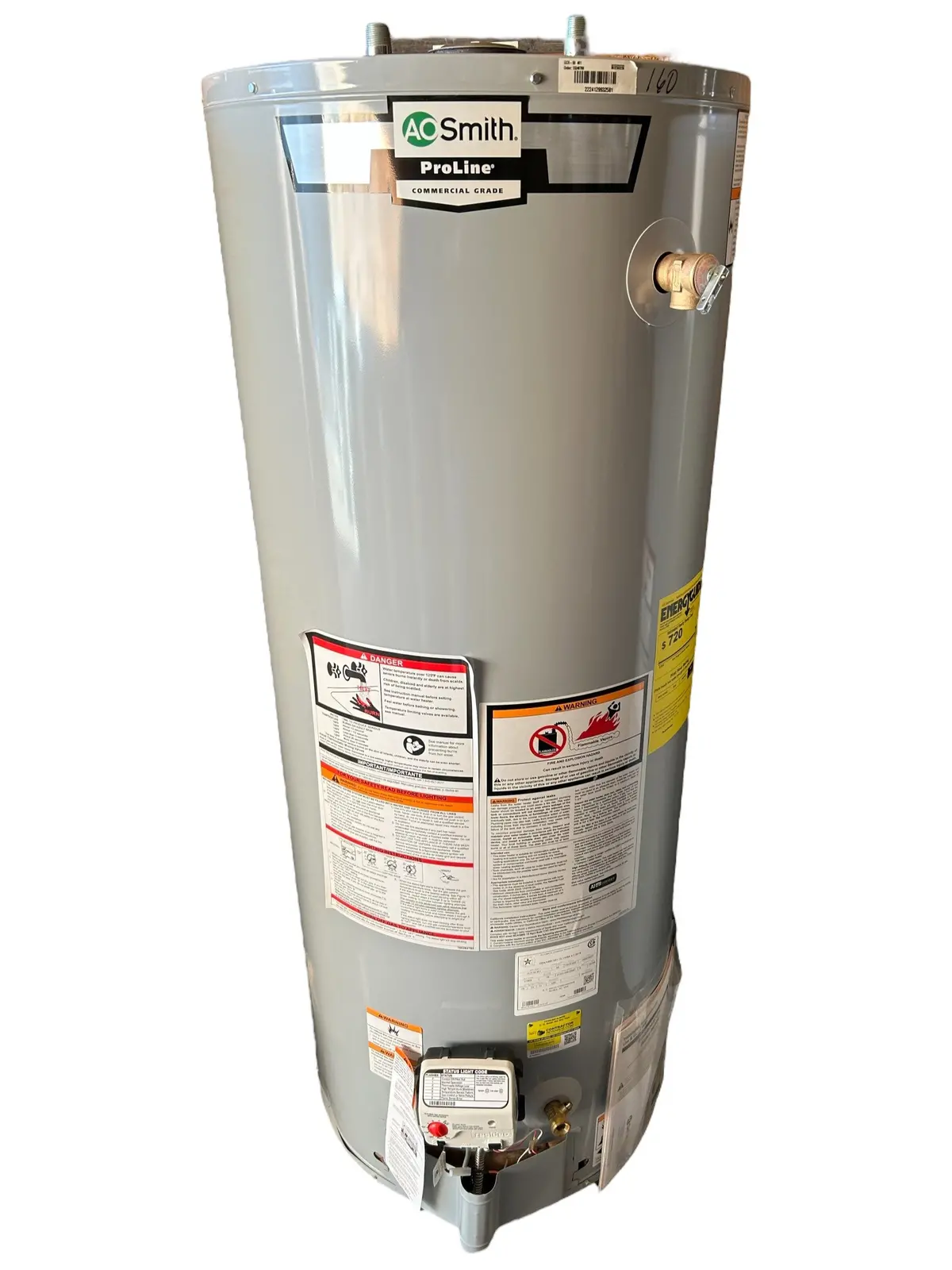 Ao Smith, Gcr-50 401, 50-Gallon, (57T X 22W), Proline, Atmospheric Vent, Tall, Propane, Lp, Water Heater - In Store Pickup Only 1