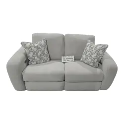 Light Grey, Fabric, Power, Reclining, Loveseat, In-Store Pickup Only 1