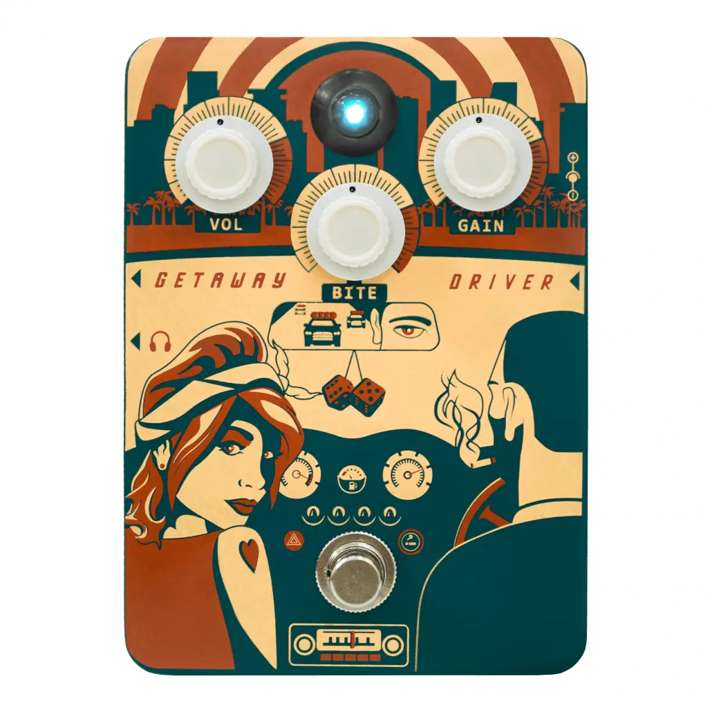 Orange Getaway Driver Overdrive Pedal 1