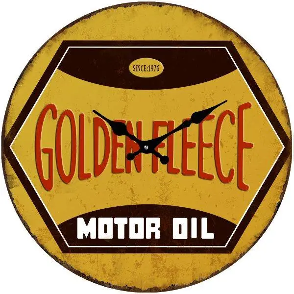 Clock - Golden Fleece Motor Oil - Large 1