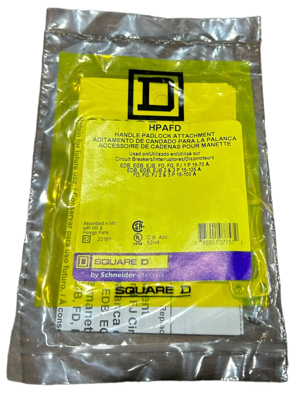 Square D, Hpafd, Cb Handle Padlock Attachment 1