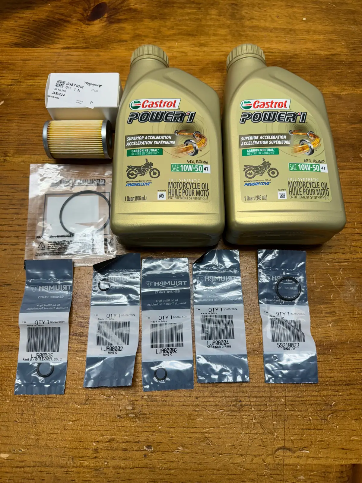 Oil Change Kit - Triumph Scrambler 400 X / Speed 400 2