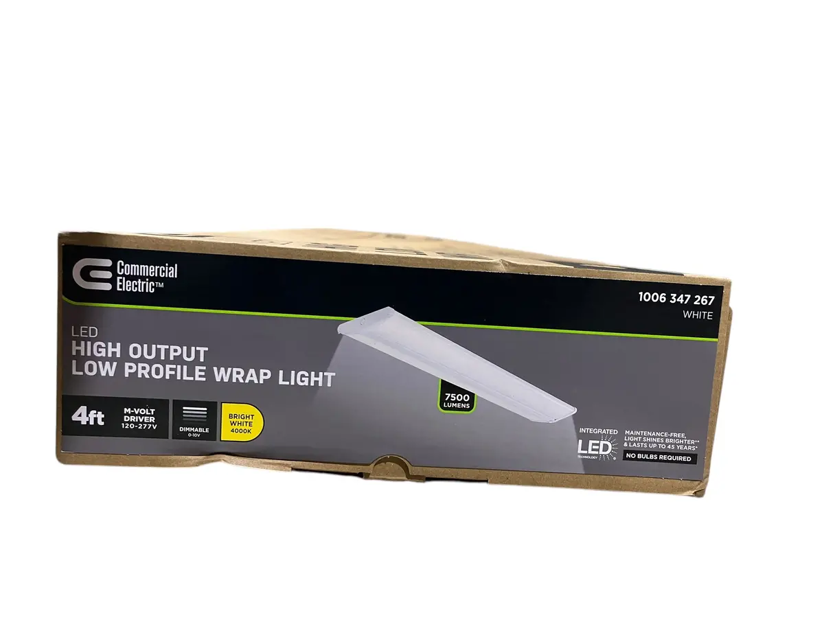 Commercial Electric, 1006-347-267, Led, Wrap Light, 4Ft, Bright White, 7500 Lumens 1