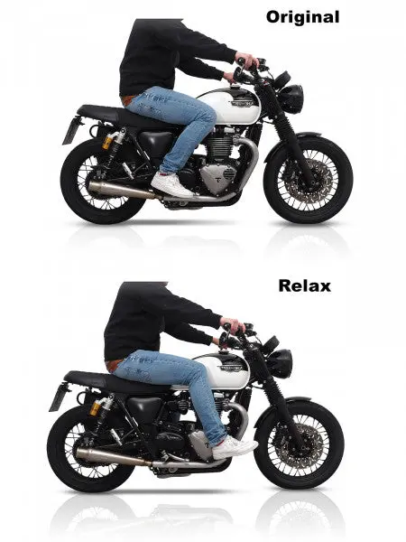 Classicbike Raisch Relax Forward Footrest Kit - Black 2