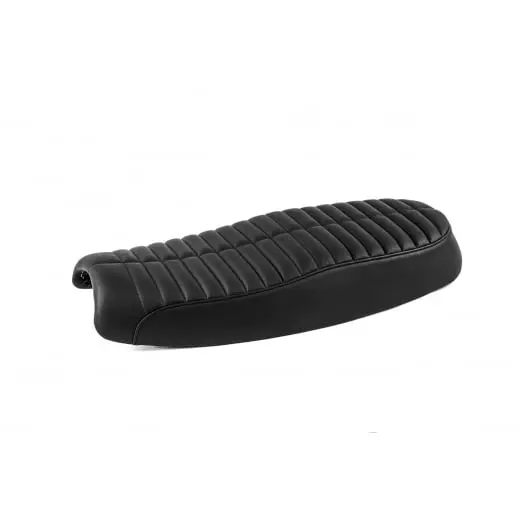 Motone Dual Seat - Rattlesnake Tail- Triumph Bonneville, Scrambler And Thruxton- Black 1