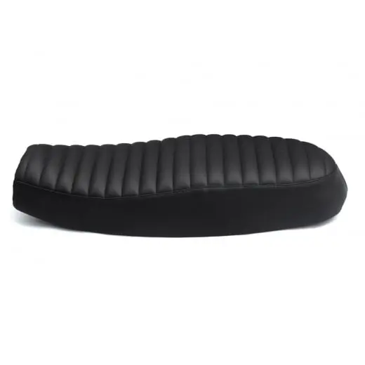Motone Dual Seat - Ribbed - Triumph Bonneville, Scrambler And Thruxton- Black 1