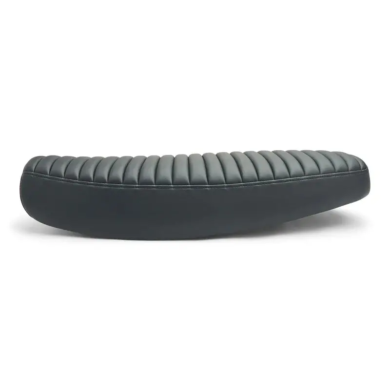 British Customs True Tuck And Roll Slammer Seat - Black - Street Twin, T120, T100, Street Scrambler 1