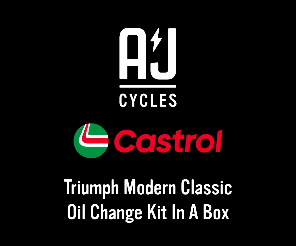 Triumph Modern Classic Synthetic Oil Change Kit - Castrol / Hi Flo 1