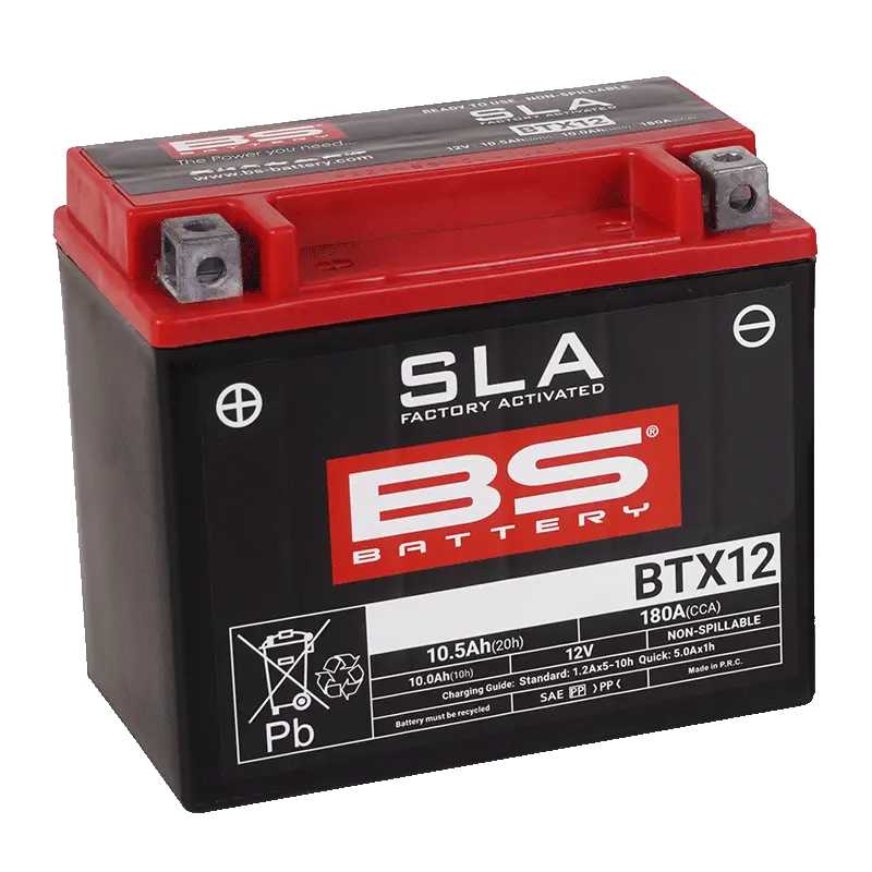 Bs Battery Btx12 Sla Factory Activated Agm Battery 1