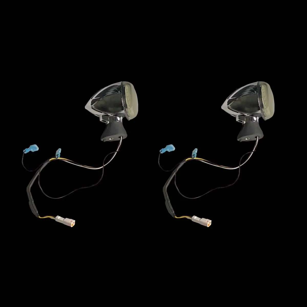 Custom Dynamics Pro-Beam Led Front Turn Signals - Amber / White - 2017-2024 Indian Scout / Bobber / Rogue 2