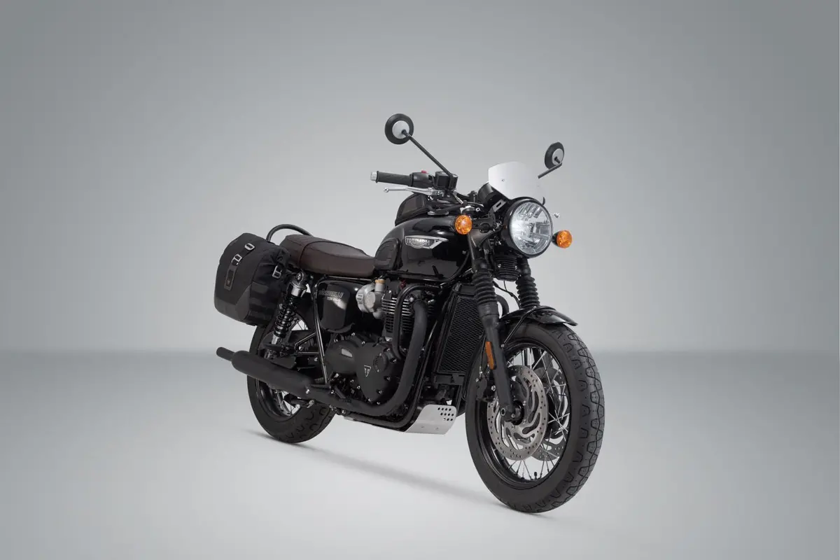 Sw-Motech Legend Gear 27 L Saddlebag Setup With Quick Disconnect Slc Brackets - Triumph Bonneville T100 / T120 2