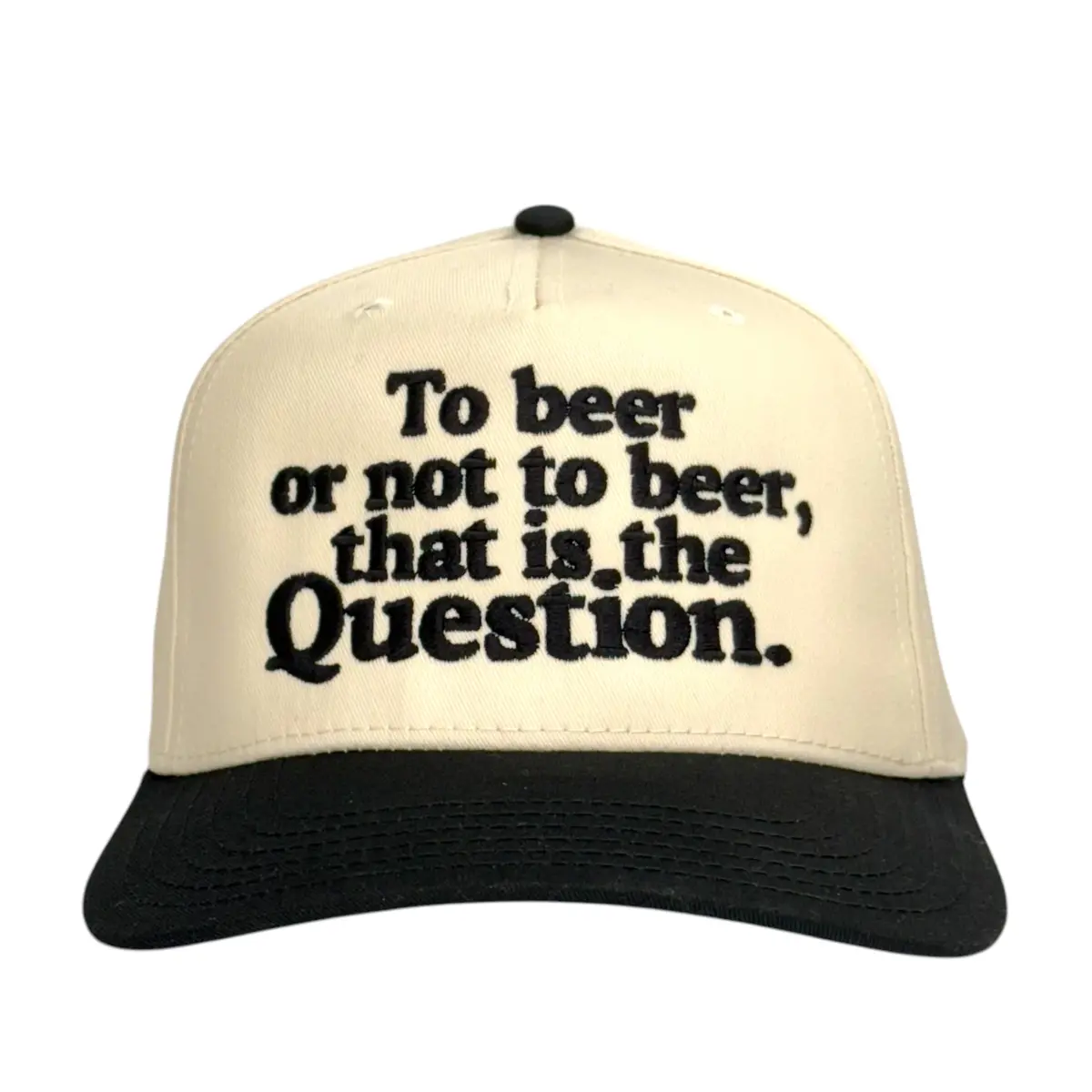 To Beer Or Not To Beer Hat Custom Embroidered 1