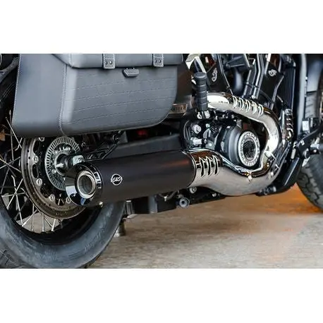 S&S Grand National Slip On - Black - Indian Scout / Scout Bobber 2025+ 1
