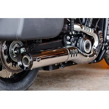 S&S Grand National Slip On - Chrome - Indian Scout / Scout Bobber 2025+ 1
