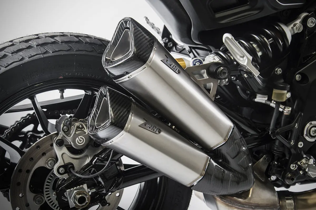 Zard Titanium Slip Ons - 2018-2024 Indian Ftr 1200 1