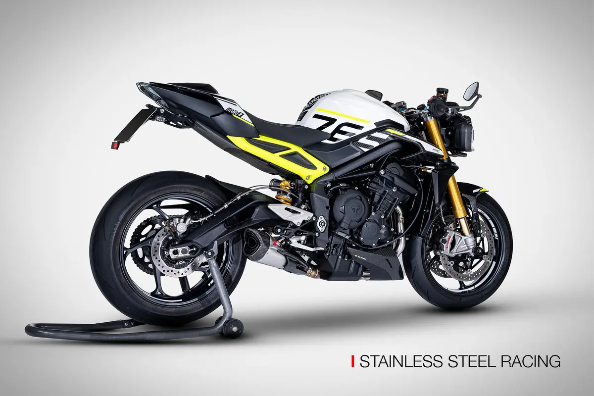 Zard Full Exhaust - 2023-2024 Triumph Street Triple 765 R / Rs / Moto 2 3