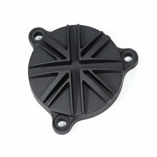 Motone Royal Enfield 350 Oil Filter Cover - Union Jack - Black 1