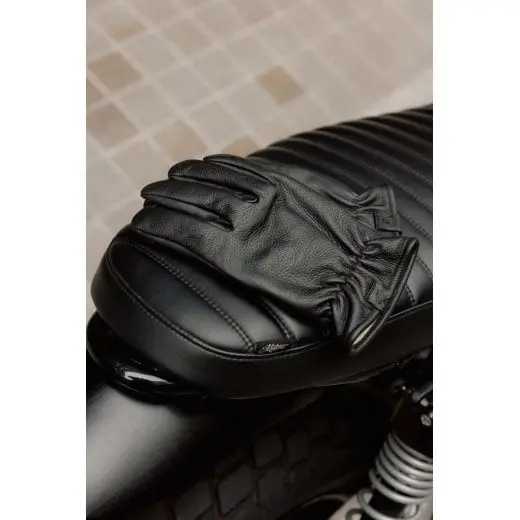 Motone Spirit - Motorcycle Riding Gloves - Analine Leather - Black 2