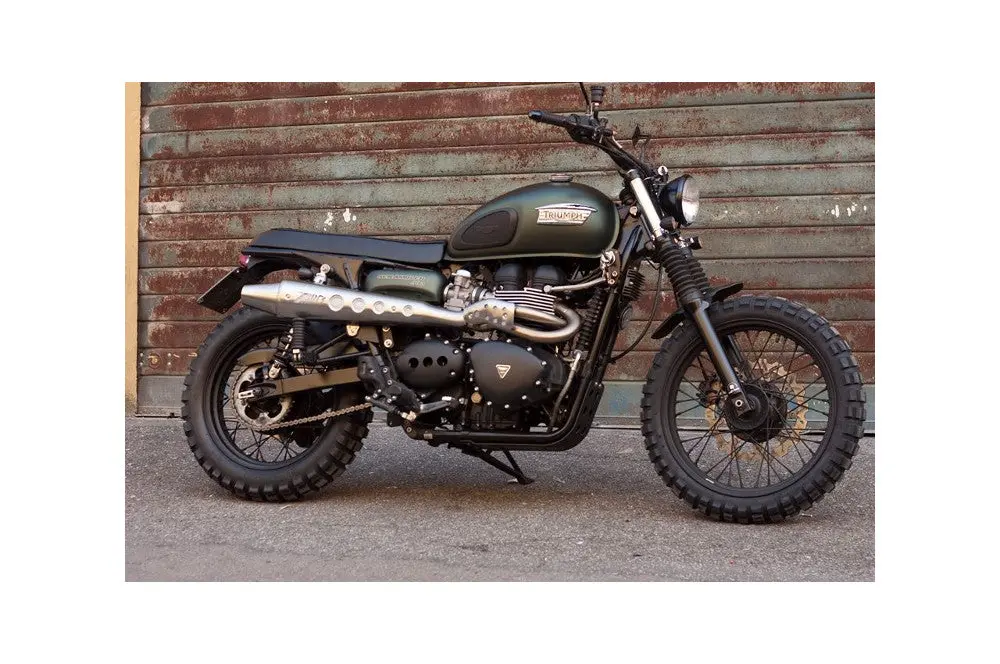 Zard Conical 2:1 High Exhaust - 2008-2016 Triumph Scrambler 1