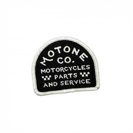 Motone Heritage Arch Woven Patch - Black 1