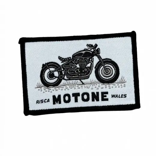 Motone Bobber Woven Patch - Black 1