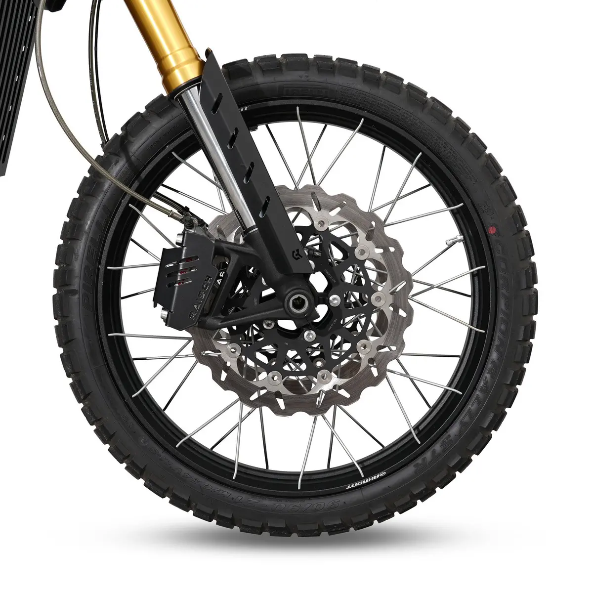 Classicbike Raisch Dakar Front Brake Caliper Guards - Triumph Scrambler 1200 2